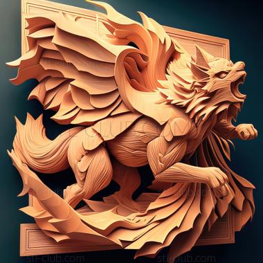 3D model On Cloud Arcanine Rival Confrontation Get Windie (STL)